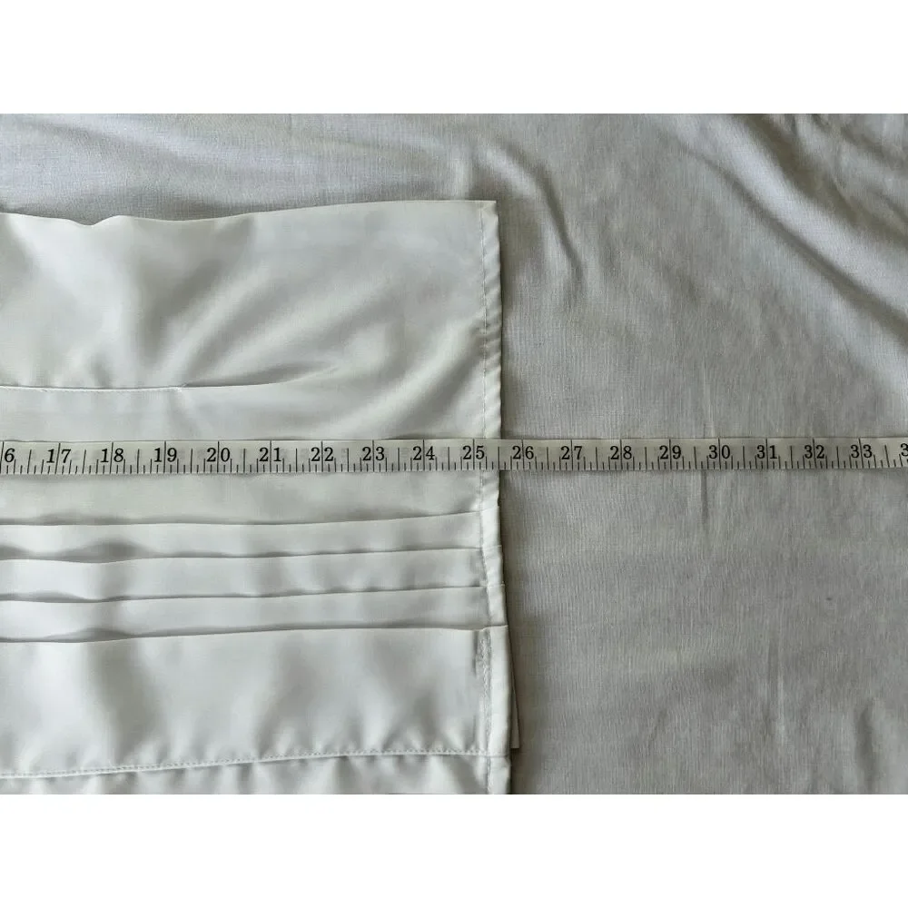 Yves St. Clair Pleated White Long Sleeve Collared Blouse, Size 14, Button Down - Picture 3 of 10